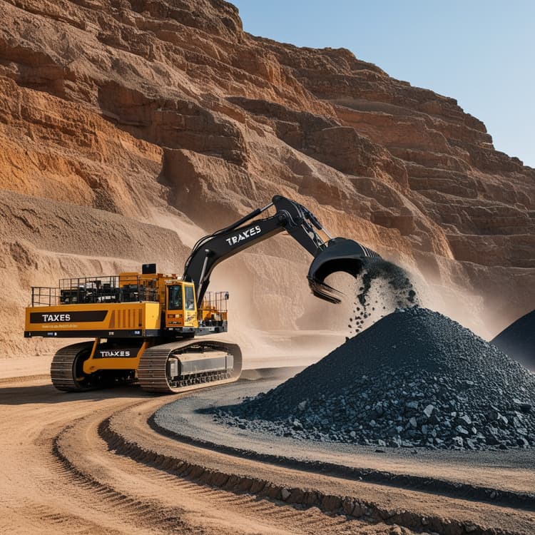 Moroccan mining operations in the Atlas Mountains