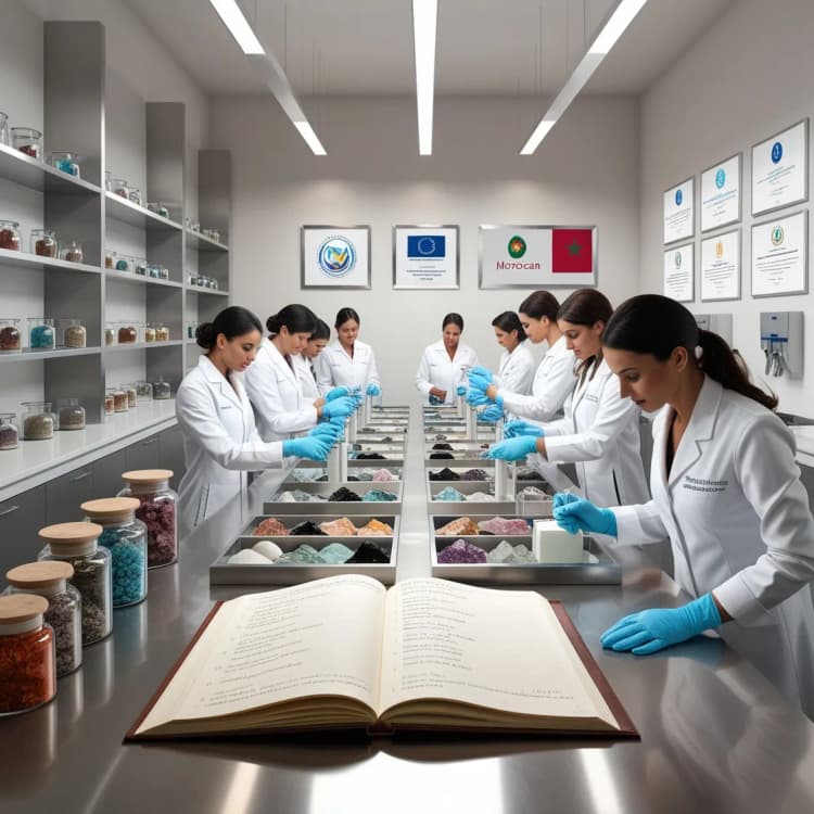 Moroccan mineral quality control laboratory